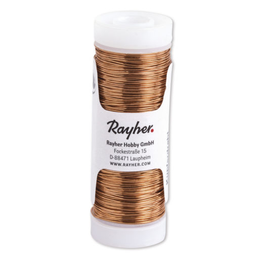Rayher Kupferdraht, 0,25mm Ø, Spule 50m
