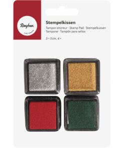 Rayher Tusche-Stempelkissen-Set mini, Christmas,