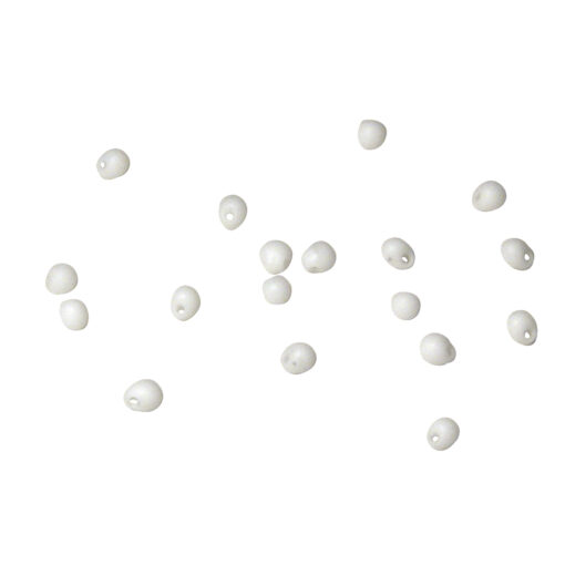 Miyuki Drop Perlen, opak gefrostet weiß