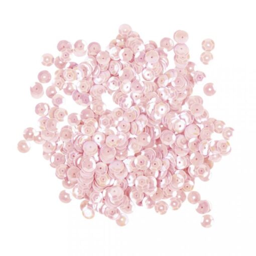 Pailletten in irisierend rosa zum Annähen