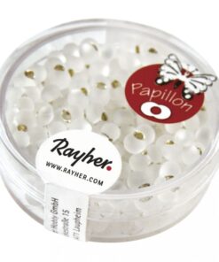 Papillon-Rocailles frost, 3,2x6,5mm