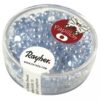 Papillon-Rocailles lichtblau, 3,2x6,5mm