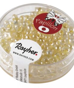 Papillon-Rocailles lichtgelb, 3,2x6,5mm
