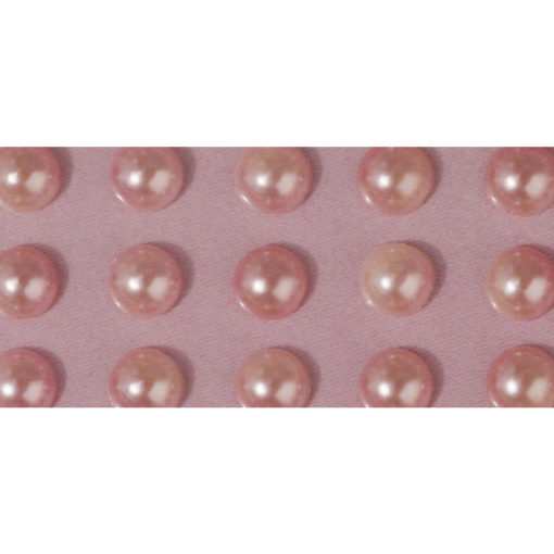 Rayher Plastik-Halbperlen rosé, Ø 3mm