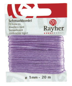 Rayher Schmuckkordel, flieder, 1mm Ø
