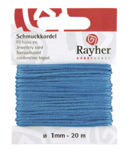 Rayher Schmuck-Kordel, türkis, 1mm Ø