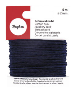 Rayher Schmuckkordel, 2mm Ø, dunkelblau