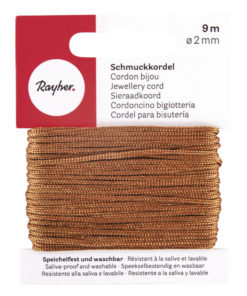 Rayher Schmuckkordel kastanie, 2 mm Ø