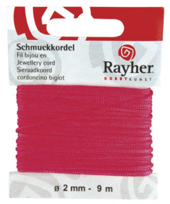 Rayher Schmuckkordel pink, 2 mm Ø