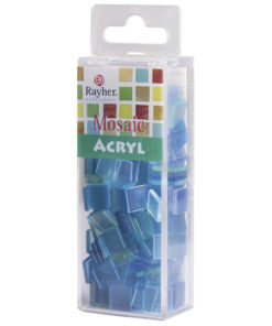 Rayher Acryl-Mosaik Steine, lagune, zum Basteln