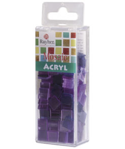 Rayher Acryl-Mosaik Steine, violett, zum Basteln