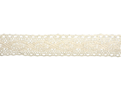 Rayher Baumwoll-Bordüre Cassandra beige 2,5 m