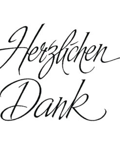 Rayher Schriftstempel Herzlichen dank