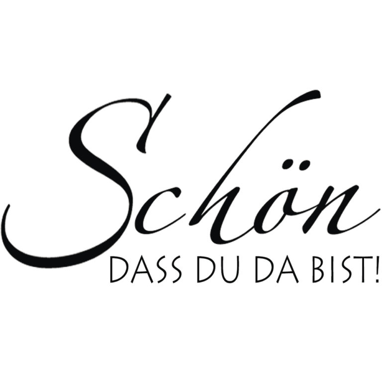 Schriftstempel Schön dass du da bist! 3x5 cm