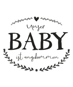 Rayher Schriftstempel Unser Baby...