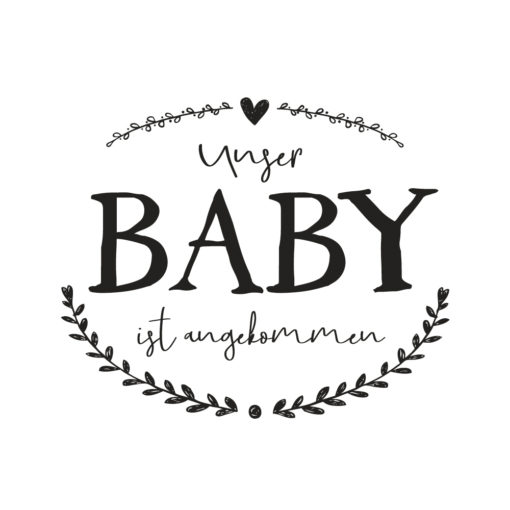 Rayher Schriftstempel Unser Baby...