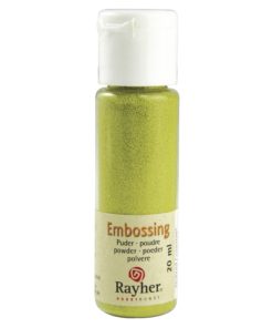 Rayher Embossing-Puder, maigrün deckend, 20 ml