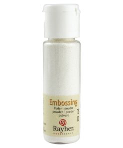 Rayher Embossing-Puder weiß deckend, 20 ml