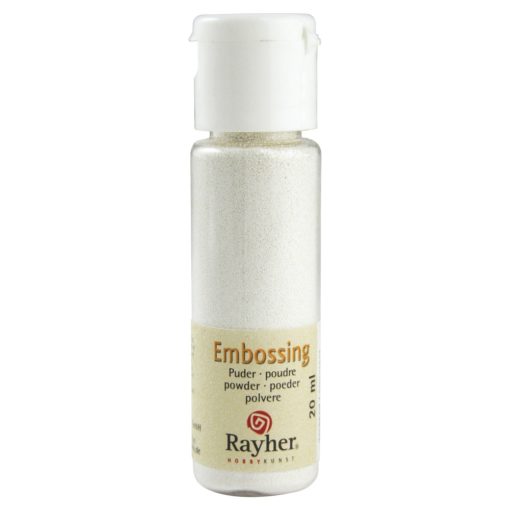 Rayher Embossing-Puder weiß deckend, 20 ml