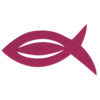 Filz Manschette für Servietten Fisch in pink
