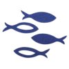 Filz Streuteile Fisch royalblau
