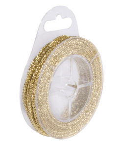 Kordel mit Glittereffekt, gold