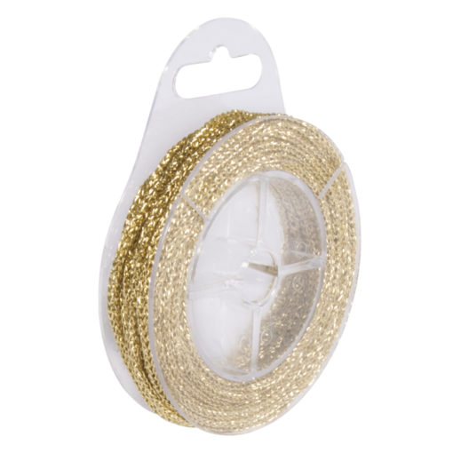 Kordel mit Glittereffekt, gold
