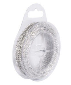Kordel mit Glittereffekt, silber