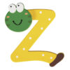 Rayher Holz-Buchstabe Z, für Kinder, zum Kleben und Dekorieren