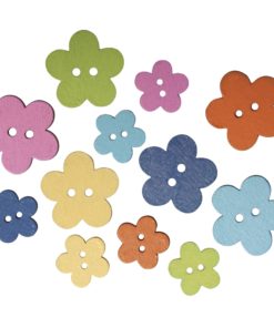 Holzknöpfe Blumen zur Dekoration