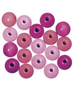 Rayher Holzperlen-Mischung pink-rosa