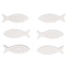 Holzstreuer Fisch weiß, zum Dekorieren