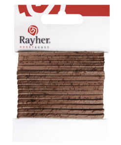 Rayher flaches Kork-Band, 150cm, in haselnuss