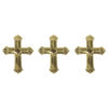 Rayher Metall Plättchen Kreuz in gold zur Anlassgestaltung