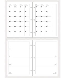 Monats- und Wochenübersicht für Terminkalender, 96 Blatt, A5