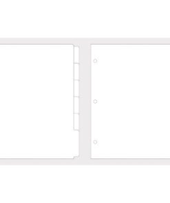 Register, blanco A5, 12 Stück für Planer