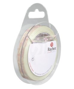 Chiffonband mit Blümchenmuster, rosé