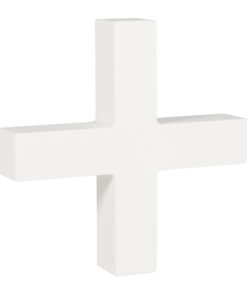 Rayher Pappmaché-Symbol +in weiß