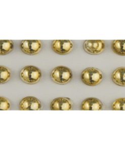 Rayher Plastik-Halbperlen gold, Ø 3mm