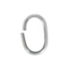 Ringel in platin, 12x7x2 mm, zur Schmuckherstellung