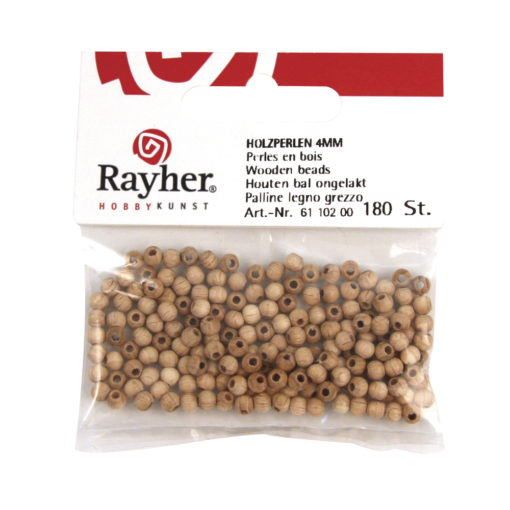 Rayher Rohholz-Perlenmischung natur