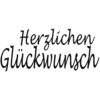 Rayher Schriftstempel Herzlichen Glückwunsch, 3x6 cm