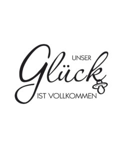 Rayher Schriftstempel "Unser Glück...", 4x6 cm