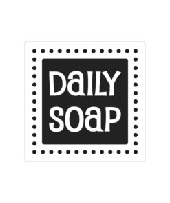 Seifenlabel Daily Soap, zum Eingießen von Motiven