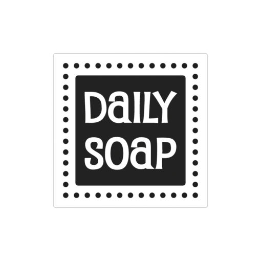 Seifenlabel Daily Soap, zum Eingießen von Motiven