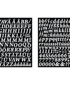 Rayher Sticker Alphabet und Zahlen in weiß