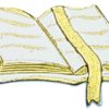 Wachsdekor Gebetbuch in weiß/gold, zum Dekorieren
