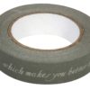 Washi Tape Scriptum weiss-grau auf Rolle