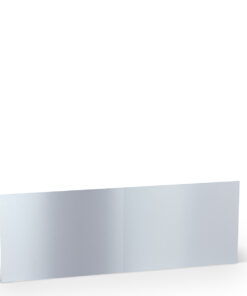 Rössler Karte B6 langdoppelt in Marble White metallic
