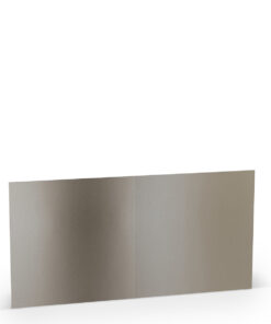 Rössler quadratische Doppelkarte in Taupe metallic